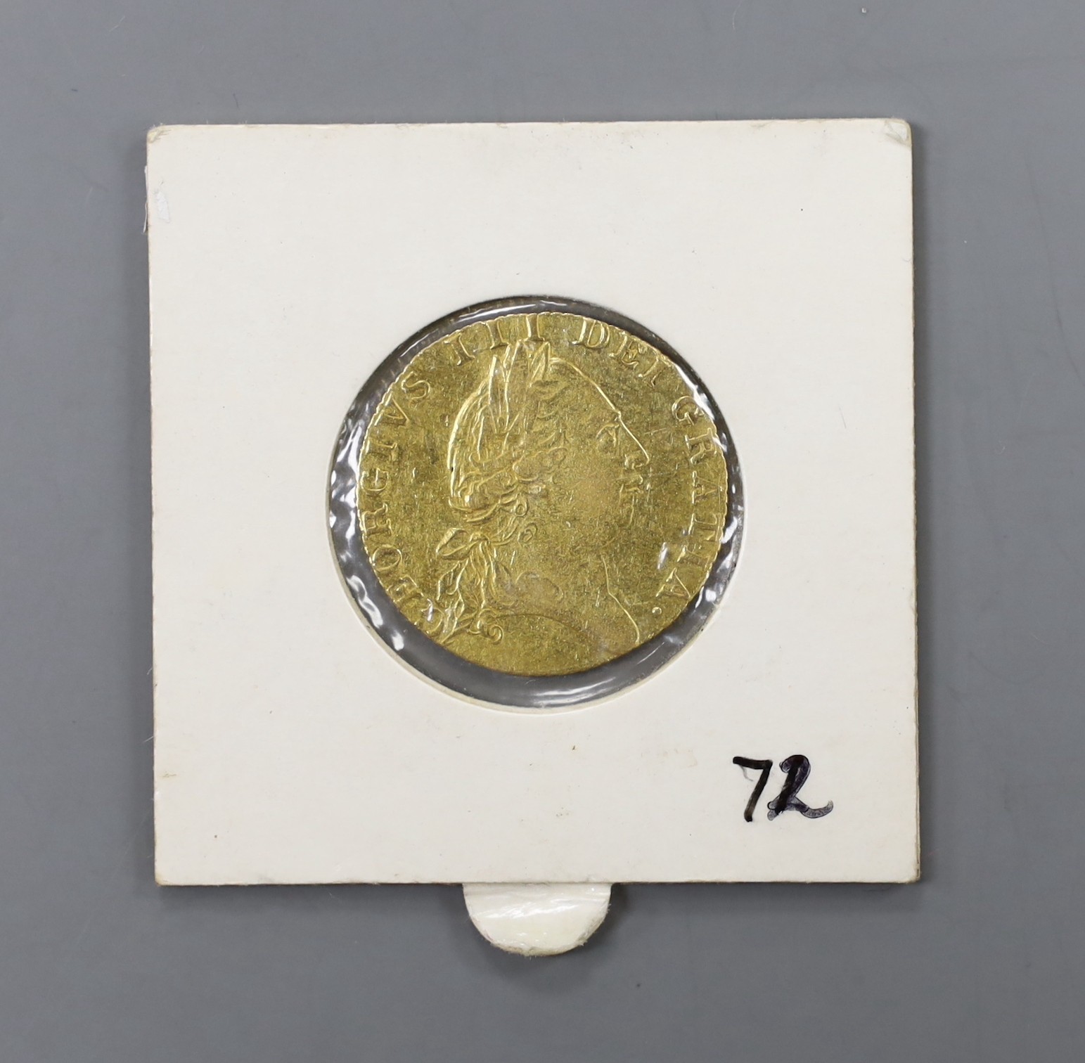 A George III gold spade guinea 1788, NVF